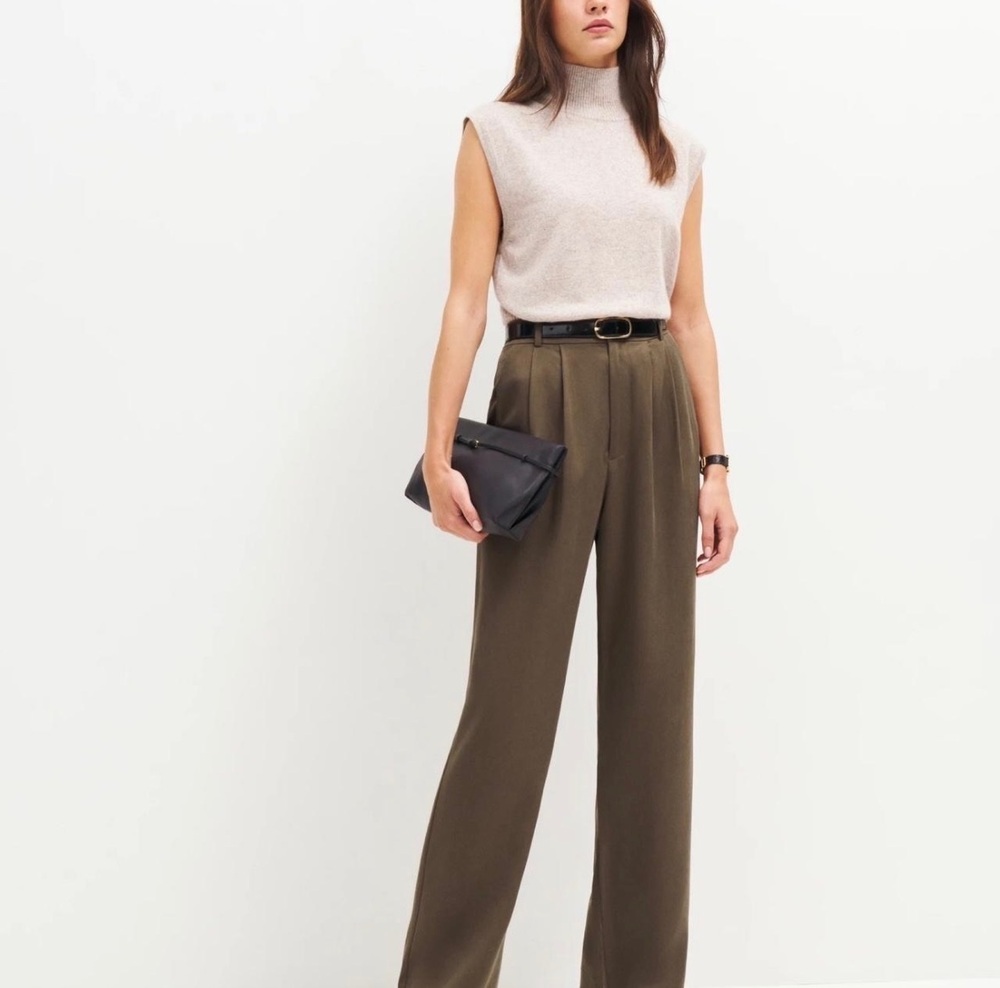 Reformation Khaki Cargo Pants Sz 0